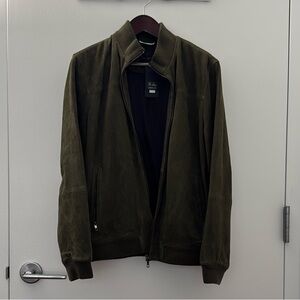 Ted Baker Peveril Green Suede Men's Jacket